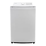 West Bend WB440TLWVW Top-Load Compact Washing Machine, Cu. Ft, 10 Automatic Cycles, Adjustable Water Levels, Temperatures, and Soil Settings, Durable Stainless Steel Drum, 4.4, White, 3.7-Cu.Ft