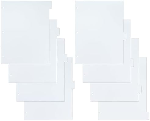 Discagenda 6-Section Dividers - A5/Junior Size Plastic Planner Dividers With Cat Design