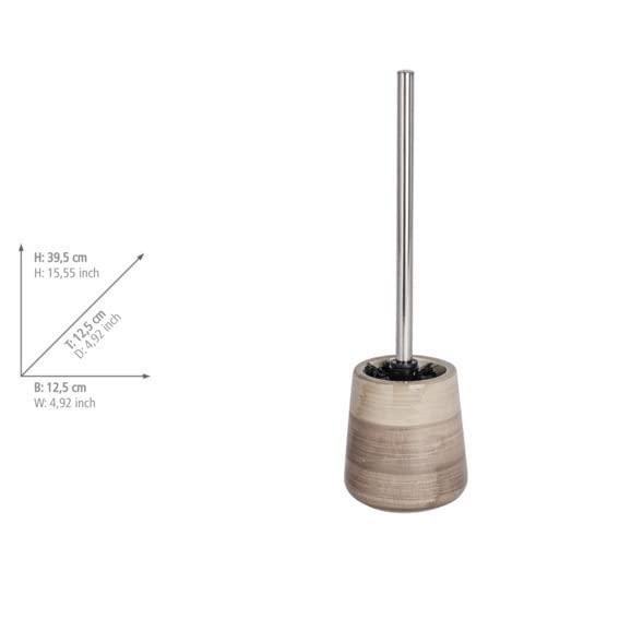 Brosse WC Pottery WENKO sable céramique beige porte-brosse wc - 5