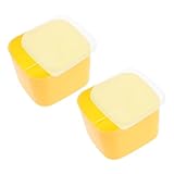  Alipis 2 Pièces Bac À Légumes Boîtes À Beurre Pratiques Garde-Fromage Pour Réfrigérateur Conteneurs De Stockage Pour Réfrigérateur Caisses À Fromage Au Beurre Gardant Les Caisses À