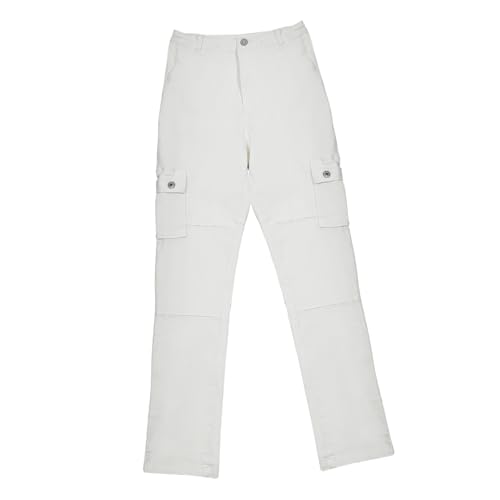 Pantalon de Travail Femmes Taille Haute Cargo avec Jupe Spandex Élastique