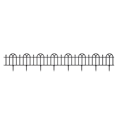 image for Flower and Garden Bed Set - 4-Piece Modular Garden Fence Panels Set fo