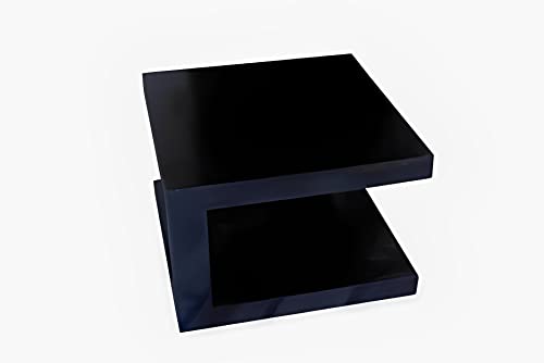 Image of Douceur Furnitures Solid Sheesham Wood Coffee Table for Living Room, Hall, Bedroom & Cafe | Wooden Centre Table | Tea Table | Rich Walnut Finish | Fully Assembled