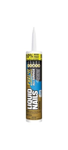 Image of Liquid Nails 56198673380 LN-2000 FuzeIt All Surface Construction Adhesive (9-Ounce), Gray (Pack of 12)