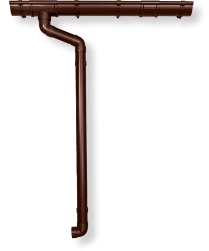 Dachrinnen Set RG 100 braun 4 x 700 cm Walmdach