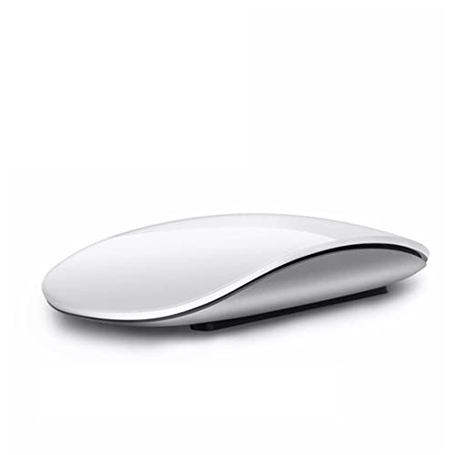 Wireless Mice Bluetooth 5.0 Wireless Mouse Silent Multi Arc Touch Mice Ultra-Thin Magic Mouse For Laptop Ipad Mac PC Macbook (White)