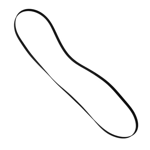 Hemobllo Flacher Gummiriemen 49cm für Plattenspieler Phonograph Ersatzriemen Flexibel Langlebig Zubehör für Riemengetriebene Tonbandgeräte und Bandmaschinen