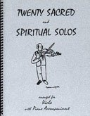 Twenty Sacred and Spiritual Solos for Viola & Piano      Sheet music