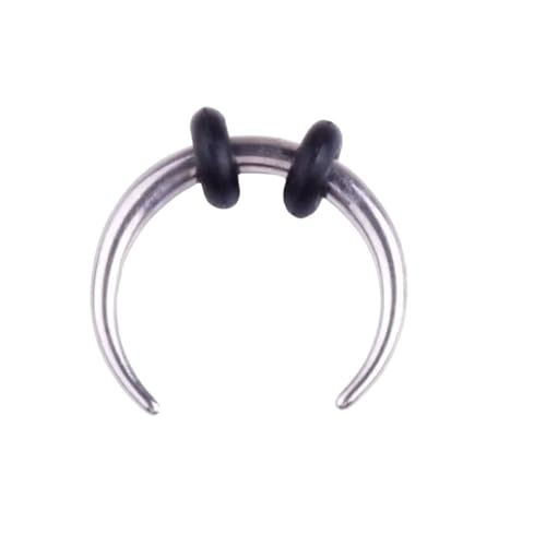 New 2026 1 Piece Surgical Ox Horn Vintage Nose Septum Hoop Rings Ear Clicker Horseshoe Taper Piercing Body Jewelry Fashion Trendy Accessories Creative Gift
