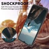Diagram illustrating the shockproof design of the phone case.