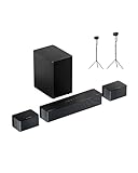 Immersive 3D Sound with Dolby Atmos: Elevate your home entertainment with the Ultimea soundbar featuring Dolby Atmos. Unlike standard Dolby Digital or Dolby Audio, Dolby Atmos creates a multi-layered soundstage, placing you at the center of the actio...