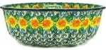 Polmedia Polish Pottery Cake Mould UNIKAT - Marigold Chain Pattern Handmade in Boleslawiec Poland by Ceramika Artystyczna + Certificate of Authenticity
