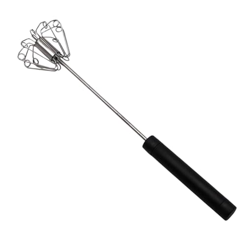 Batidores de cocina, batidora de mano de 10.24 x 2.36 pulgadas, agitador de mano de acero inoxidable, herramienta de batidor inoxidable para mezclar, batir, batir, hornear, café, leche, cocina