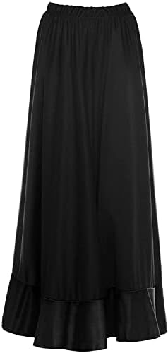 Falda larga Flamenco Niña en Negro - Tallas Infantiles 2 a 12 años