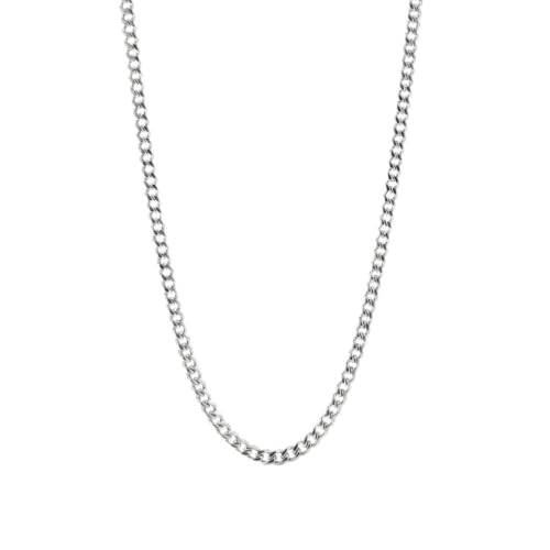 Image of THE MEN THING Chain for Men, Luxury Pure Titanium Steel Chain | Silver Stainless Steel Chain | Necklace Jewellery for Men & Boys