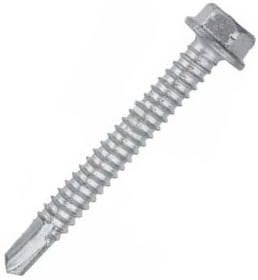 ELCO EAJ240 - #12-14 x 2" Hex Washer Bi-Flex Bi-Metal Stainless Steel Self-Drilling Screws #2 Point 100/BX
