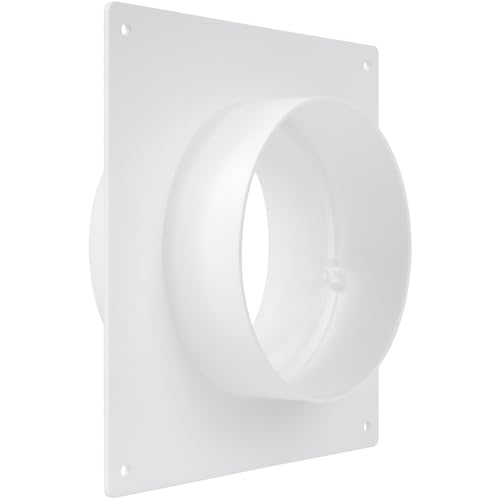 100mm Flangia del connettore del condotto, flangia diritta in plastica per il sistema di ventilazione di raffreddamento del riscaldamento 100mm