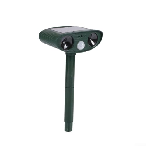 Repelente solar para gatos, repelente de animales impermeable con ultrasonido equipado con sensor PIR para ardillas, gatos, ratas, zorros