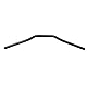Motorrad-Lenker, 22 Mm Stahl-Motorrad-Tracker-Lenker-Drag-Bar-Ersatzteil (Schwarz)