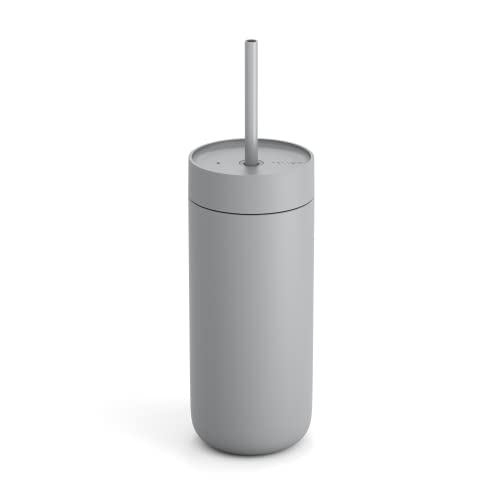 Fellow 16 oz Carter Cold Tumbler, Spill-Resistant Straw Lid