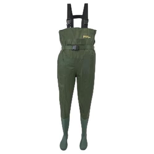 Michigan Waterproof Olive Green Fishing Chest Waders with Belt for Fly Coarse Fishing Duck Hunting Size 6-12