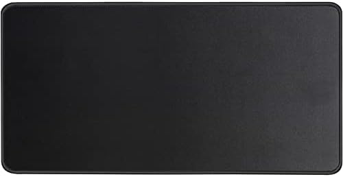 JIKIOU Long Gaming Mouse Mat with Stitched Edges, Large Size 800 x 300 x 3mm Extended Mouse pad with Premium-Textured Cloth, Non-Slip Rubber Base, Keyboard Pad Mat for Gaming, Office & Home, Black