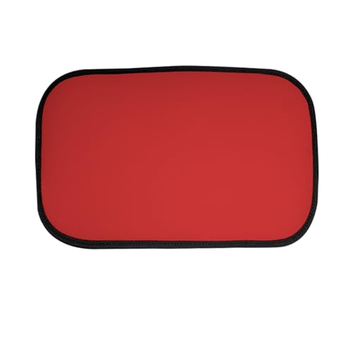 Image of FH Group Neosupreme Red Flat Pattern Center Console Pad - Water-Resistant Armrest Cover Protector for Cars, SUVs & Trucks