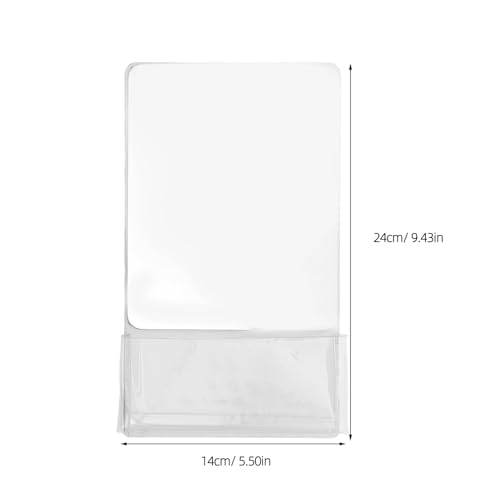 Miroir magnétique de casier portable : lot de 2 miroirs blancs de poche contre le désordre - 3
