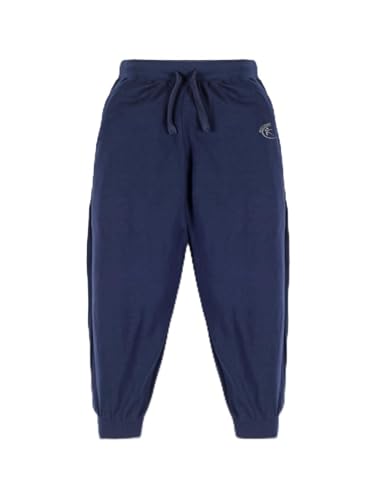 Image of KiddoPanti 100% Cotton Track Pants for Boys & Girls | Soft Single Jersey Fabric | Elastic Waist with Drawcord | Full Length with Rib Hem & Pockets | Joggers for Kids