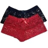 Fashion Lace Women Underwear Girl Thongs V-String Lady Panties Lingerie Underwear Combo (Pack of 2)-image-18