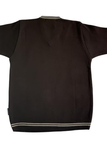 Image of Boy's School Uniform Lining Full Sleeves Sweater - Daffodil