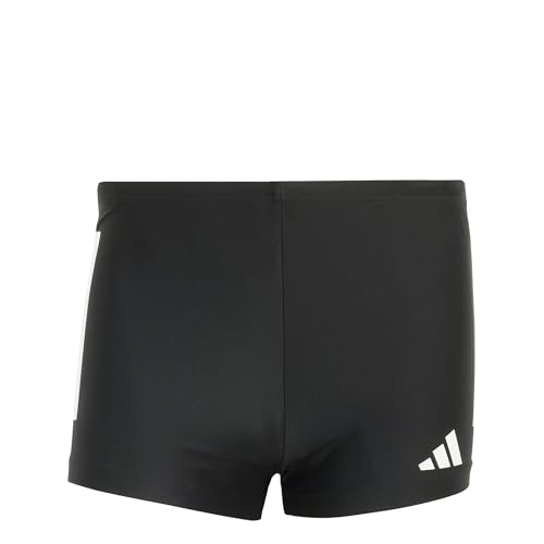 adidas Herren 3 Stripes Swim Boxers, Black/White, XL