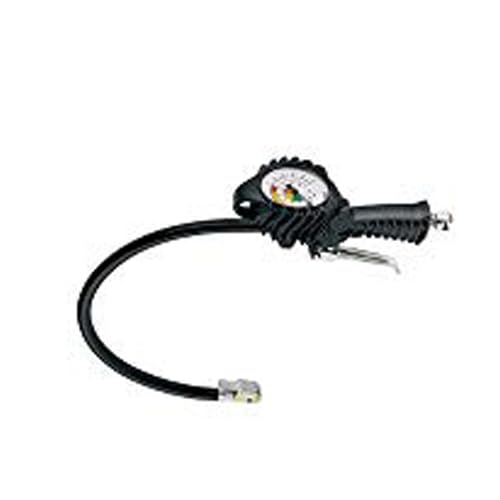 ANI AH062217 Pistola Gonfiaggio Pneumatici Manometro 80mm Scala Doppia 0-12Bar 0-170Psi Pressione Gomme Moto Auto Camper Bici