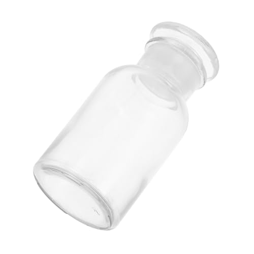 MAGICLULU 1Pc Narrow Mouth Glass Reagent Bottle Laboratory Accessory for Chemicals Heat Resistant for Storing Liquids Powders Frosted Glass Stopper to Prevent Spillage