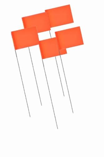 Bon 84-846 Marking Flags, 1000-Pack, Fluorescent Orange