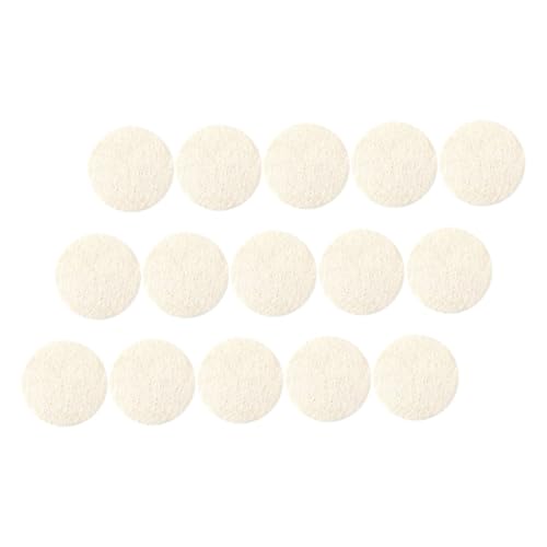 Gogogmee 15pcs Natural Loofah Face Exfoliating Pads Gentle Scrubber for Deep Cleansing for Home Travel for Sensitive Skin Safe for Family Use