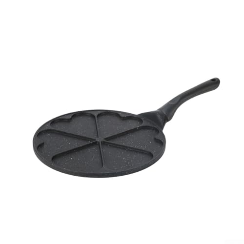 Sartén con crestas, sartén para huevos y tortillas, aluminio antiadherente de 27 cm con...