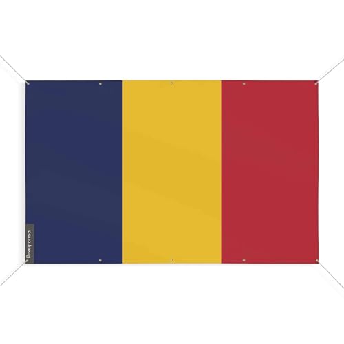 Drapeau Tchad 10 oeillets pour célébration et grand événement