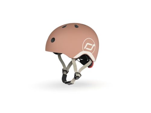 Casque haut de gamme enfant XXS-S Scoot & Ride finition mate couleur Mocha