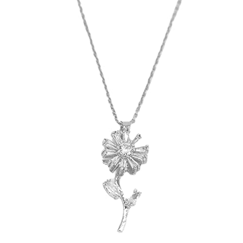 Colares para meninas adolescentes | Girassol giratório presentes de Natal para mulheres | Ideias de