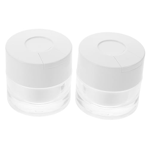 DECOMELODY 2 Piezas Botellas De Crema Dispensables. Bolso De Mano Sencillo Billetera De Piel Accesorios Poleas Contenedor Facial Distribuidor Recargable Raspador De Máscara Abdominales
