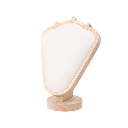 Moynagh Necklace Holder Stand, Necklace Display Stand for Selling, Jewelry Display Stand for Vendor, Velvets and Wood Necklace Rack Display