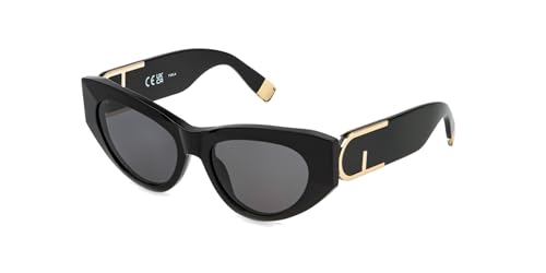 Furla Lunettes de Soleil Mixte acétate noir classiques de protection UV