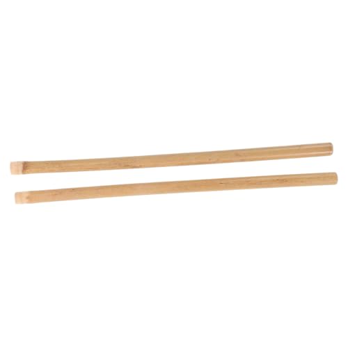 Baquetas profesionales HEMOTON, 1 par, para batería y percusión (snare, marching), bambú, color beige