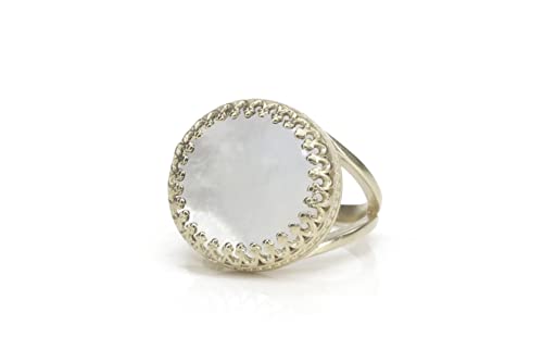 Bague en or et nacre de prestige - Haute joaillerie artisanale pour femme