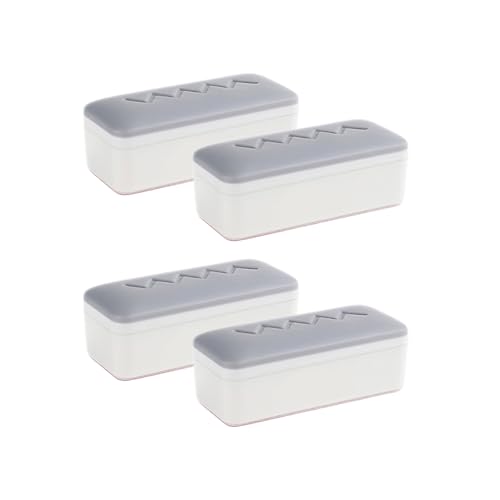 Kelisdi Juego de 4 protectores de asiento de inodoro ABS antideslizantes para una instalación segura y fácil de instalar en el baño