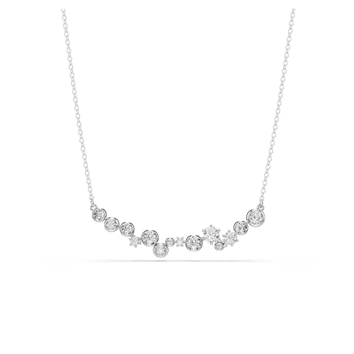 Swarovski Constella necklace, Mixed cuts, White, Rhodium plated