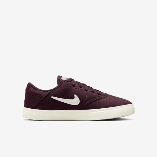 Nike SB Check Canvas Big Kids' Skate Shoes (905373-603, Burgundy Crush/Sail) Size 63
