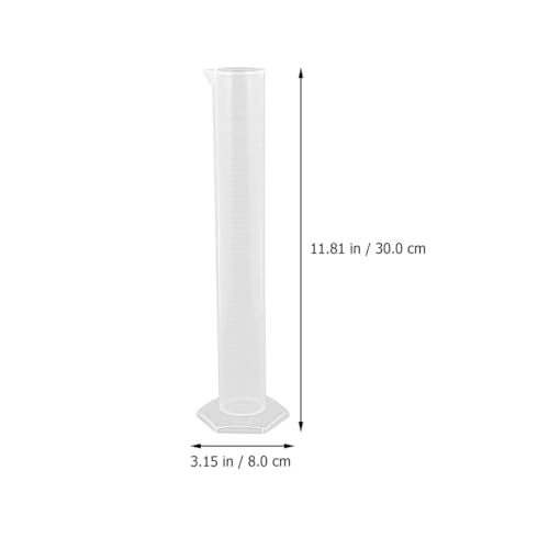 Juego de cilindros graduados MAGICLULU con vasos de plástico y base estable para escuelas 2