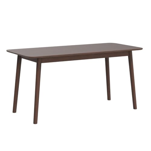 Image of Livinia Aslan 59 inch Malaysian Oak Rectangular Wooden Dining Table /Large Solid Wood Kitchen Desk (Walnut)